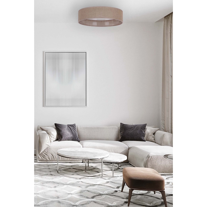Brilagi - LED loftlampe dæmpbar VELVET SMART LED/36W/230V diam. 55 cm 2700-6500K Wi-Fi Tuya brun + fjernbetjening