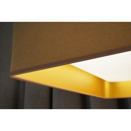 Brilagi - LED loftlampe dæmpbar VELVET SQUARE LED/24W/230V 3000/4000/6500K + fjernbetjening beige