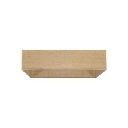 Brilagi - LED loftlampe dæmpbar VELVET SQUARE LED/24W/230V 3000/4000/6500K + fjernbetjening brun