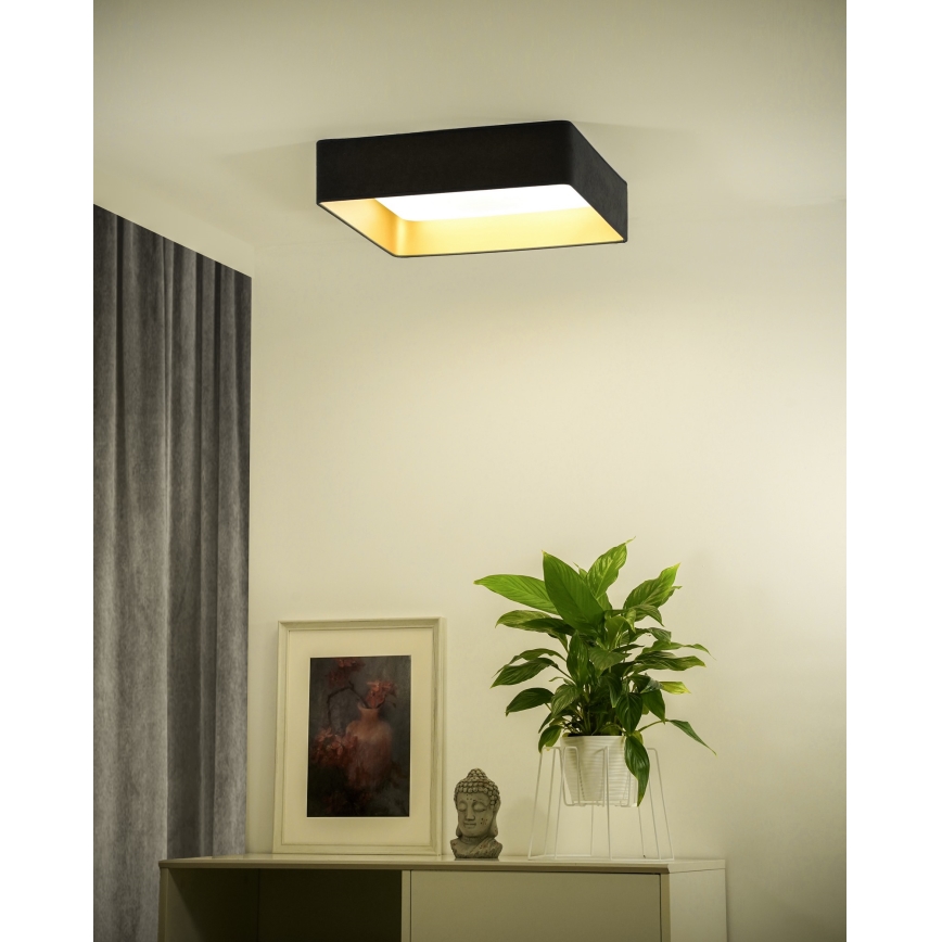 Brilagi - LED loftlampe dæmpbar VELVET SQUARE SMART LED/36W/230V 2700-6500K Wi-Fi Tuya + fjernbetjening grå