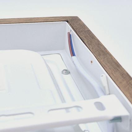 Brilagi - LED loftlampe til badeværelse dæmpbar WOODY FRAME LED/24W/230V eg 30x30 cm 3000-6000K IP44 + fjernbetjening