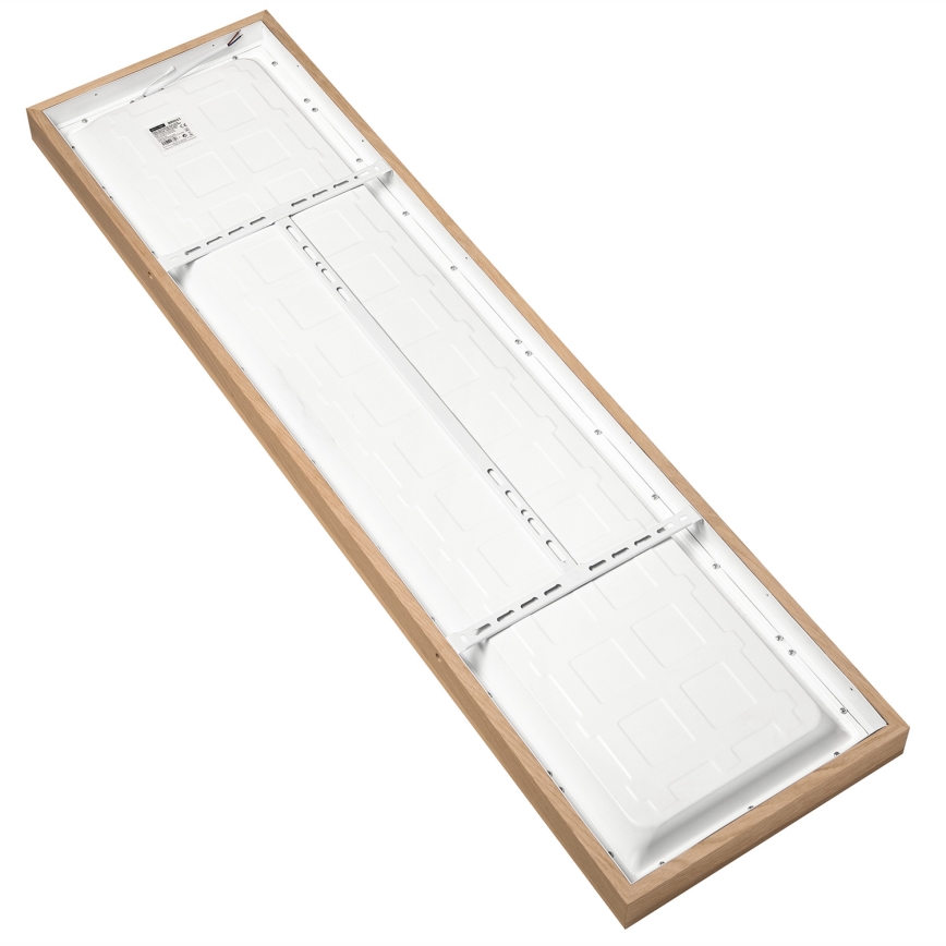 Brilagi - LED loftlampe til badeværelse dæmpbar WOODY FRAME LED/50W/230V eg 120x30 cm 3000-6000K IP44 + fjernbetjening
