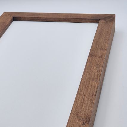 Brilagi - LED loftlampe til badeværelse dæmpbar WOODY FRAME LED/50W/230V eg kirsebær 120x30 cm 3000-6000K IP44 + fjernbetjening