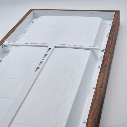 Brilagi - LED loftlampe til badeværelse dæmpbar WOODY FRAME LED/50W/230V eg kirsebær 120x30 cm 3000-6000K IP44 + fjernbetjening