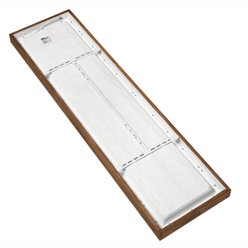 Brilagi - LED loftlampe til badeværelse dæmpbar WOODY FRAME LED/50W/230V eg kirsebær 120x30 cm 3000-6000K IP44 + fjernbetjening