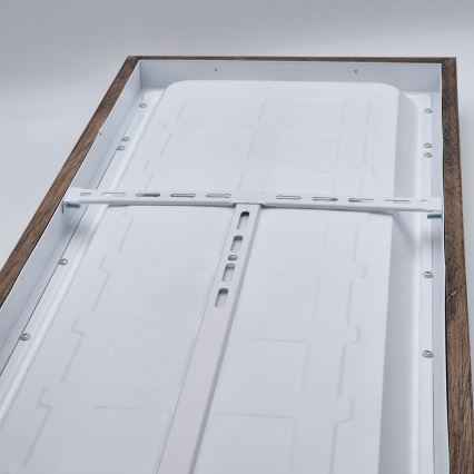Brilagi - LED loftlampe til badeværelse dæmpbar WOODY FRAME LED/50W/230V eg 120x30 cm 3000-6000K IP44 + fjernbetjening