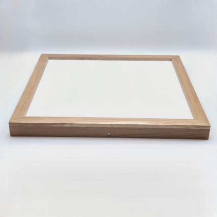 Brilagi - LED loftlampe til badeværelse dæmpbar WOODY FRAME LED/50W/230V eg 60x60 cm 3000-6000K IP44 + fjernbetjening