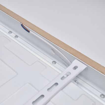 Brilagi - LED loftlampe til badeværelse dæmpbar WOODY FRAME LED/50W/230V eg 60x60 cm 3000-6000K IP44 + fjernbetjening