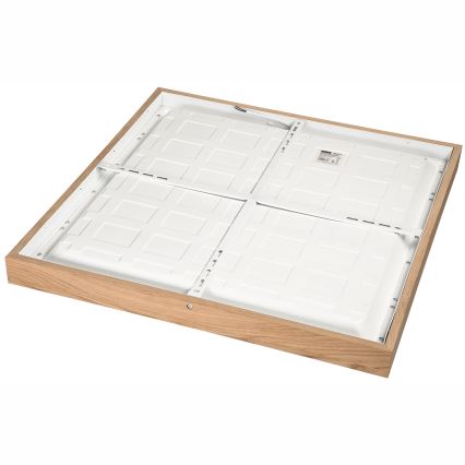 Brilagi - LED loftlampe til badeværelse dæmpbar WOODY FRAME LED/50W/230V eg 60x60 cm 3000-6000K IP44 + fjernbetjening