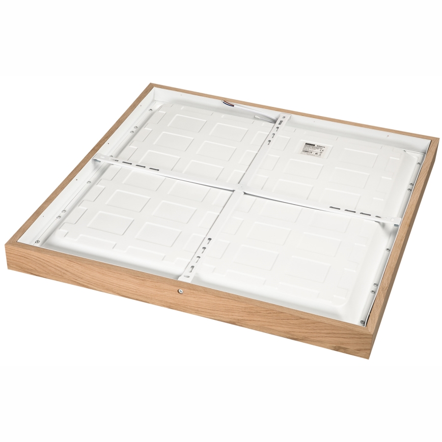 Brilagi - LED loftlampe til badeværelse dæmpbar WOODY FRAME LED/50W/230V eg 60x60 cm 3000-6000K IP44 + fjernbetjening