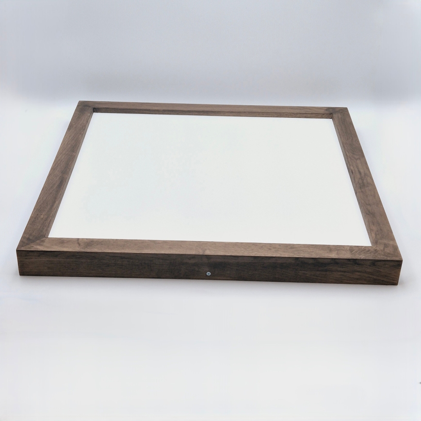Brilagi - LED loftlampe til badeværelse dæmpbar WOODY FRAME LED/50W/230V eg 60x60 cm 3000-6000K IP44 + fjernbetjening