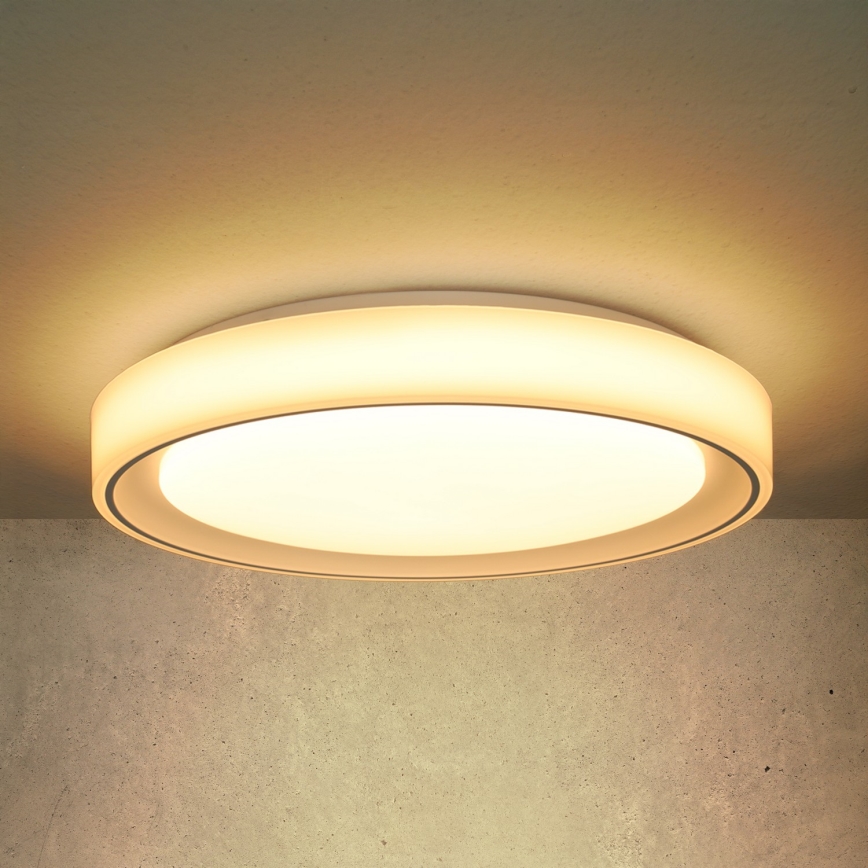 Brilagi - LED loftlampe dæmpbar RGB-farver FLOCO LED/30W/230V 3000-6500K Wi-Fi Tuya + LED/6W + fjernbetjening