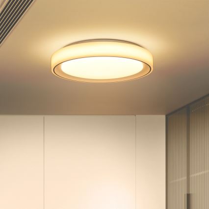 Brilagi - LED loftlampe dæmpbar RGB-farver FLOCO LED/30W/230V 3000-6500K Wi-Fi Tuya + LED/6W + fjernbetjening