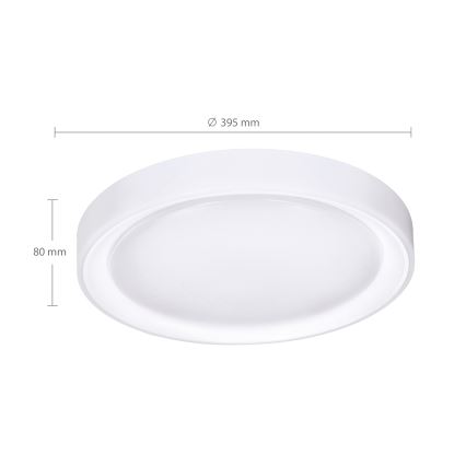 Brilagi - LED loftlampe dæmpbar RGB-farver FLOCO LED/30W/230V 3000-6500K Wi-Fi Tuya + LED/6W + fjernbetjening