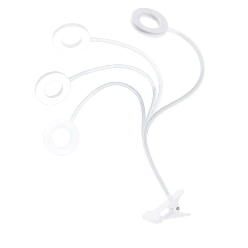 Brilagi - LED lampe med klemme dæmpbar ORBELA LED/8W/230V 3000/4000/5000K hvid