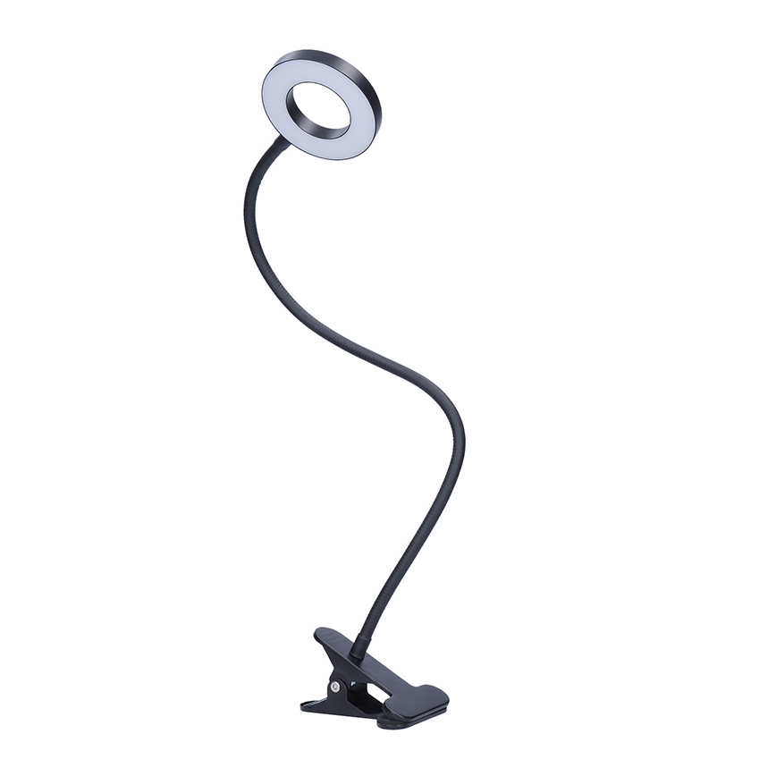Brilagi - LED lampe med klemme dæmpbar ORBELA LED/8W/230V 3000/4000/5000K sort