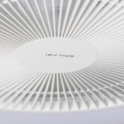 Brilagi - LED lampe med ventilator dæmpbar AURA LED/38W/230V hvid + fjernbetjening