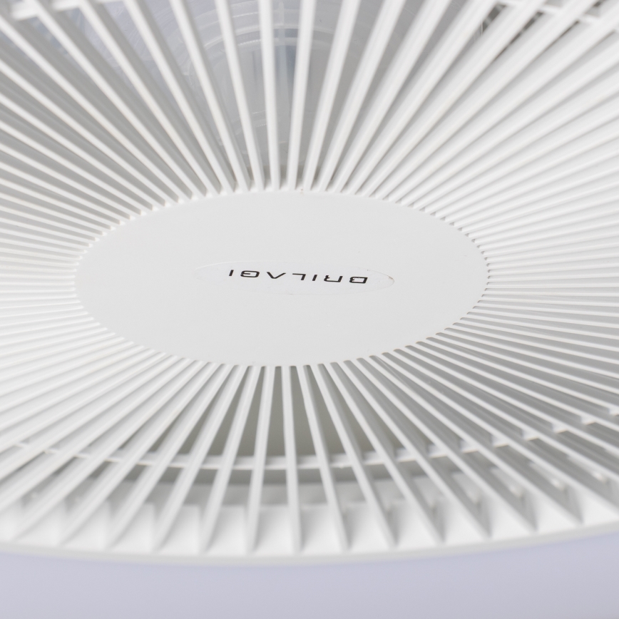 Brilagi - LED lampe med ventilator dæmpbar AURA LED/38W/230V hvid + fjernbetjening