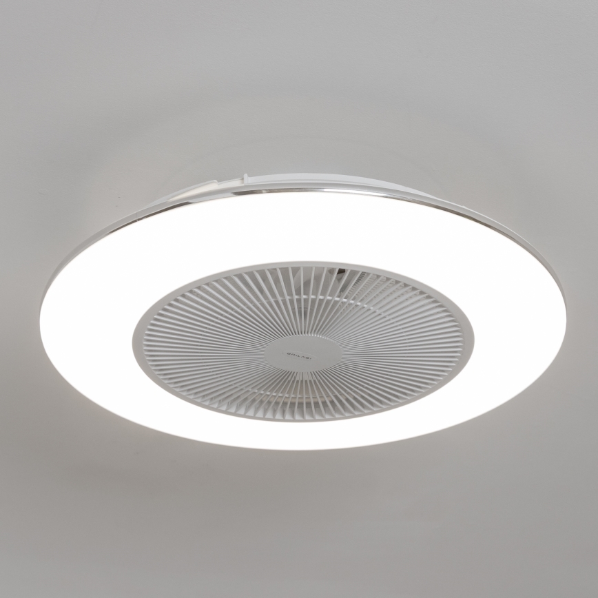 Brilagi - LED lampe med ventilator dæmpbar AURA LED/38W/230V hvid + fjernbetjening