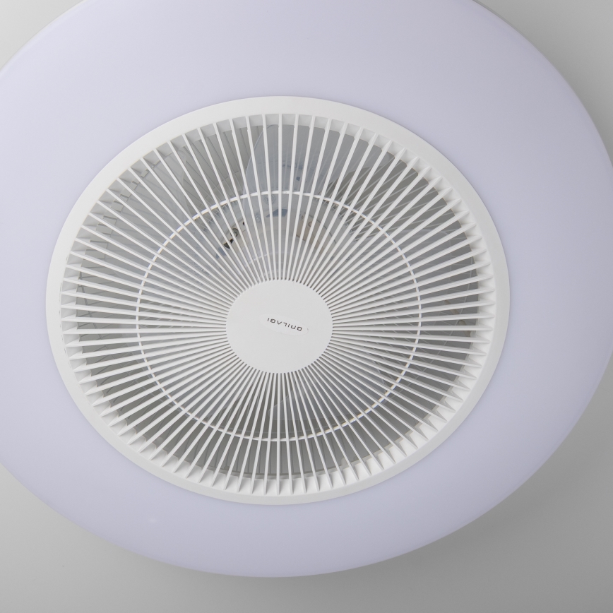 Brilagi - LED lampe med ventilator dæmpbar AURA LED/38W/230V hvid + fjernbetjening