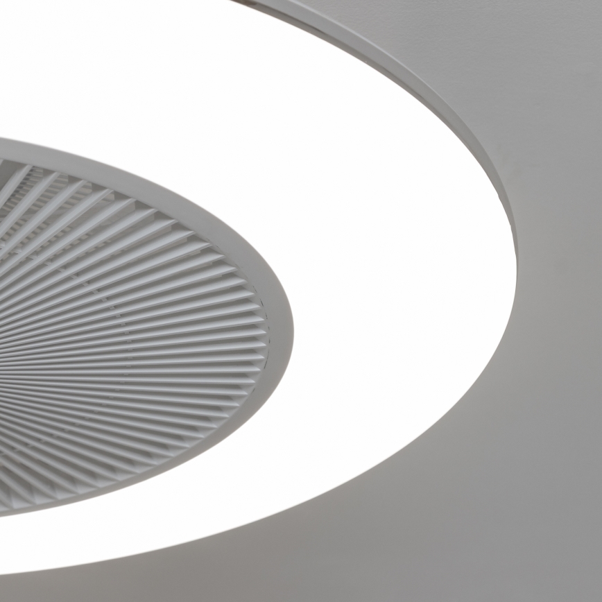 Brilagi - LED lampe med ventilator dæmpbar AURA LED/38W/230V hvid + fjernbetjening