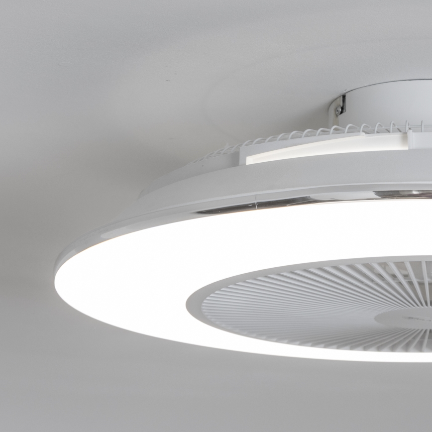 Brilagi - LED lampe med ventilator dæmpbar AURA LED/38W/230V hvid + fjernbetjening