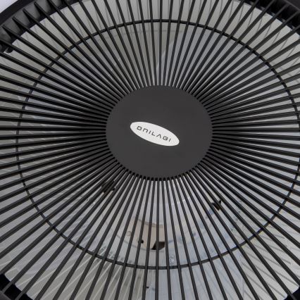 Brilagi - LED lampe med ventilator dæmpbar AURA LED/38W/230V 3000-6000K sort + fjernbetjening