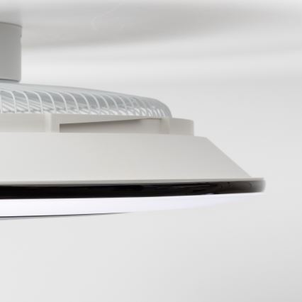 Brilagi - LED lampe med ventilator dæmpbar AURA LED/38W/230V 3000-6000K sort + fjernbetjening