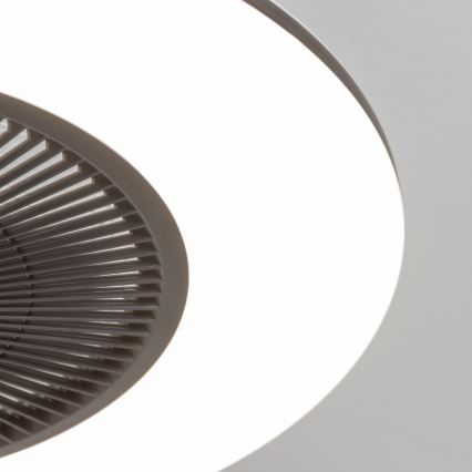 Brilagi - LED lampe med ventilator dæmpbar AURA LED/38W/230V 3000-6000K sort + fjernbetjening