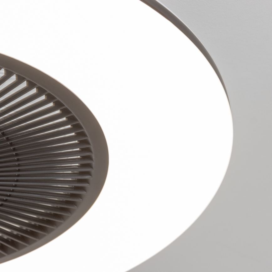 Brilagi - LED lampe med ventilator dæmpbar AURA LED/38W/230V 3000-6000K sort + fjernbetjening