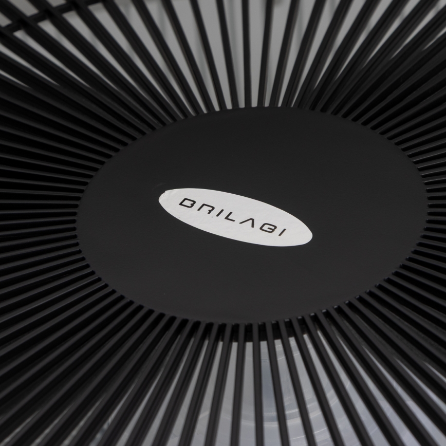 Brilagi - LED lampe med ventilator dæmpbar AURA LED/38W/230V 3000-6000K sort + fjernbetjening