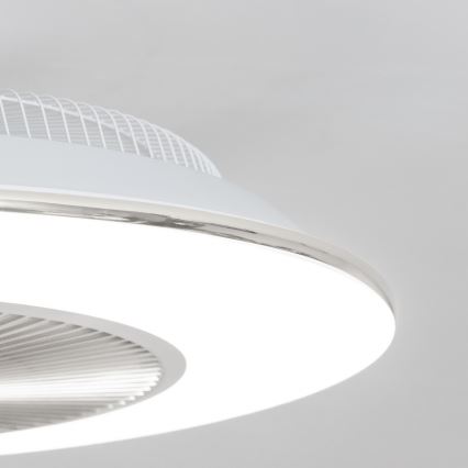 Brilagi - LED lampe med ventilator dæmpbar AURA LED/38W/230V 3000-6000K sølvfarvet + fjernbetjening