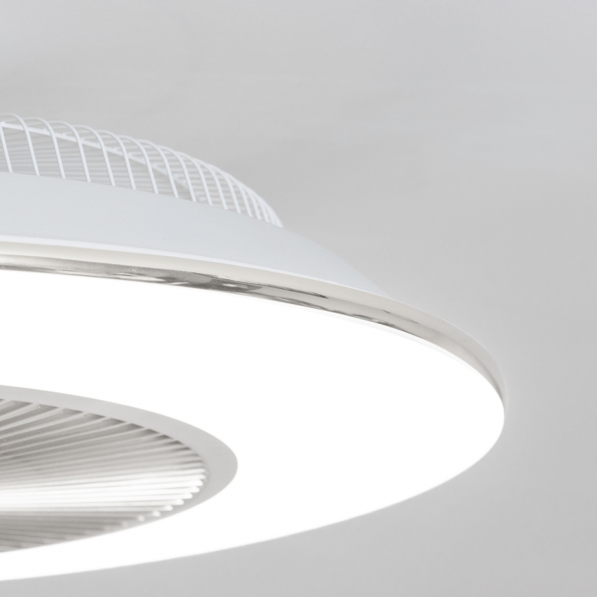 Brilagi - LED lampe med ventilator dæmpbar AURA LED/38W/230V 3000-6000K sølvfarvet + fjernbetjening