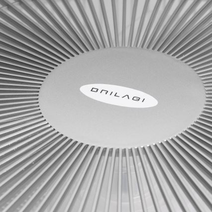 Brilagi - LED lampe med ventilator dæmpbar AURA LED/38W/230V 3000-6000K sølvfarvet + fjernbetjening