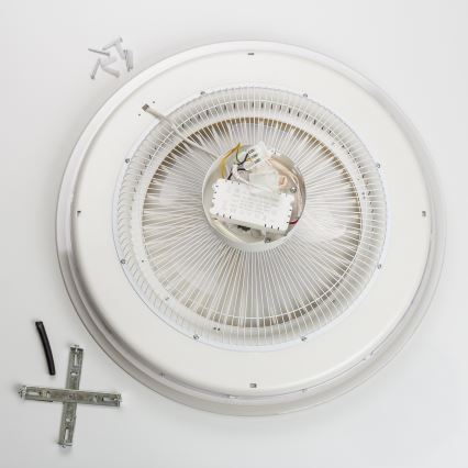 Brilagi - LED lampe med ventilator dæmpbar RONDA LED/48W/230V 3000-6000K hvid + fjernbetjening