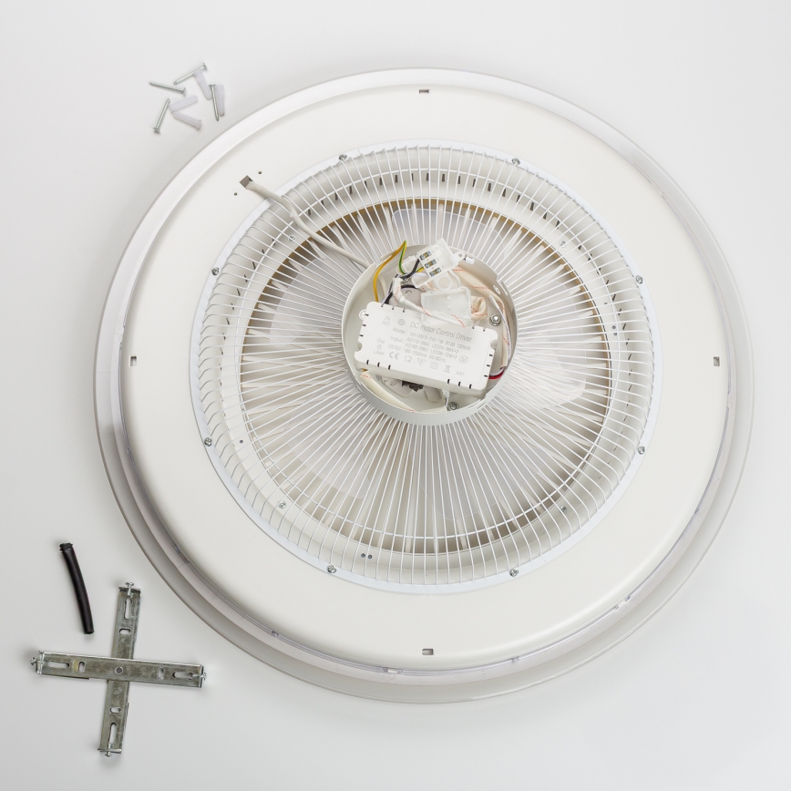 Brilagi - LED lampe med ventilator dæmpbar RONDA LED/48W/230V 3000-6000K hvid + fjernbetjening