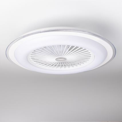 Brilagi - LED lampe med ventilator dæmpbar RONDA LED/48W/230V 3000-6000K hvid + fjernbetjening