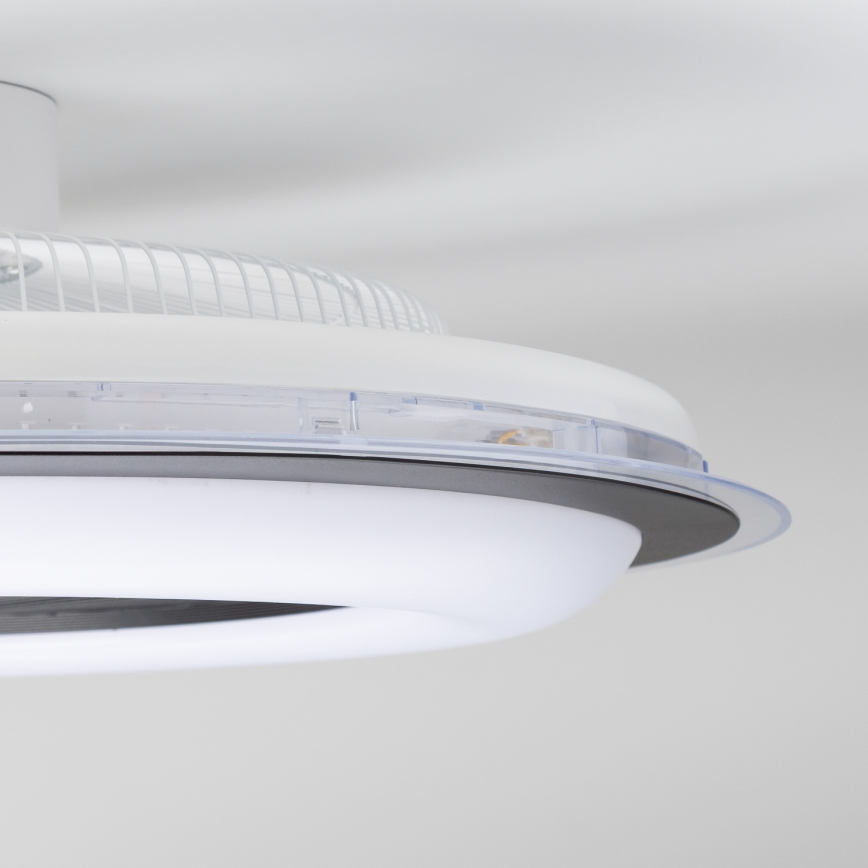 Brilagi - LED lampe med ventilator dæmpbar RONDA LED/48W/230V 3000-6000K sort + fjernbetjening
