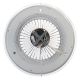 Brilagi - LED lampe med ventilator dæmpbar RONDA LED/48W/230V 3000-6000K sølvfarvet + fjernbetjening