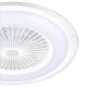 Brilagi - LED loftlampe med ventilator dæmpbar RONDA LED/65W/230V 3000-6500K hvid + fjernbetjening