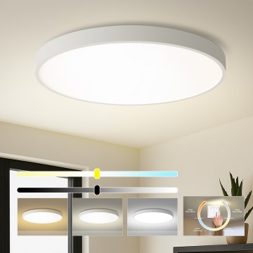 Brilagi - LED-loftarmatur POOL LED/128W/230V 3000/4000/6000K Ø 100 cm hvid