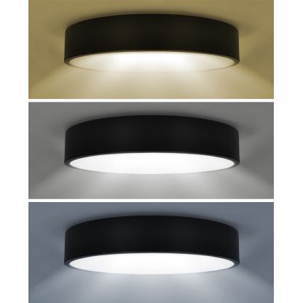 Brilagi - LED loftarmatur POOL LED/48W/230V 3000/4000/6000K Ø 40 cm sort