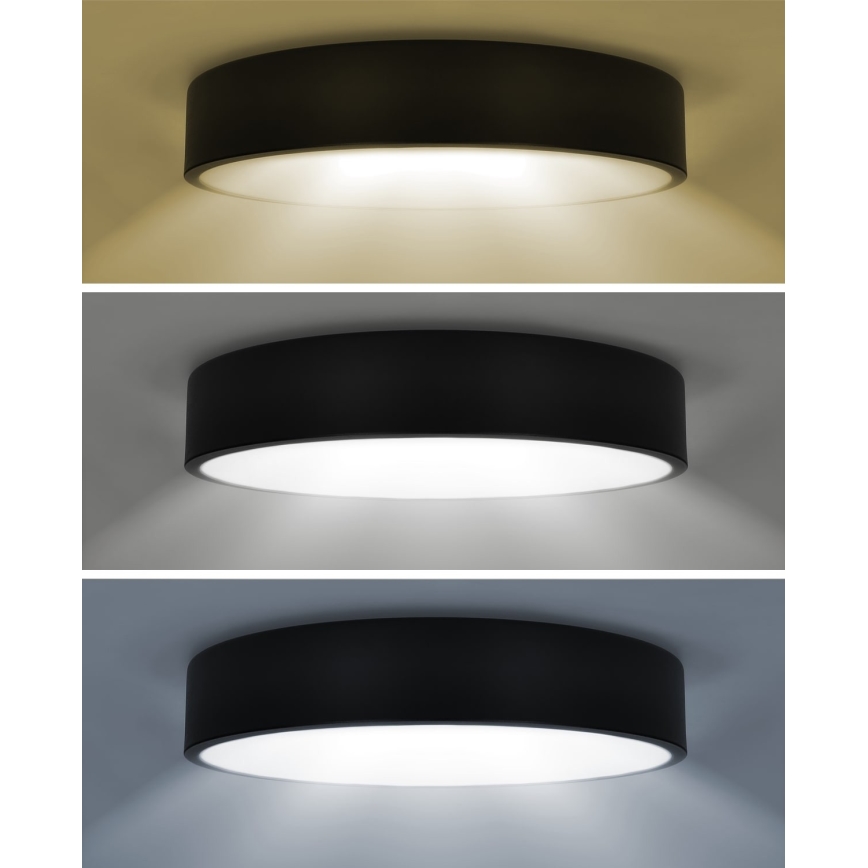 Brilagi - LED loftarmatur POOL LED/48W/230V 3000/4000/6000K Ø 40 cm sort
