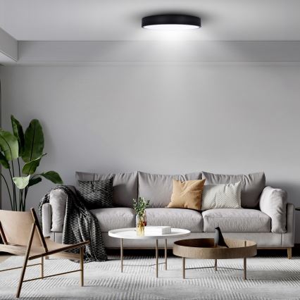 Brilagi - LED loftarmatur POOL LED/48W/230V 3000/4500/6000K Ø 40 cm sort