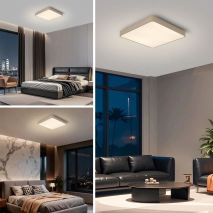 Brilagi - LED-loftarmatur POOL SQUARE LED/36W/230V 3000/4000/6000K 40x40 cm beige