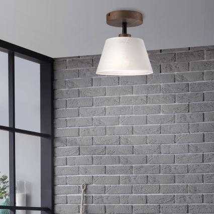 Brilagi - LED Overflademonteret loftslampe ANTHONY 1xE14/60W/230V eg valnød/hvid
