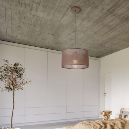 Brilagi - LED Loftlampe på kabel ANTHONY 1xE27/60W/230V eg valnød/brun