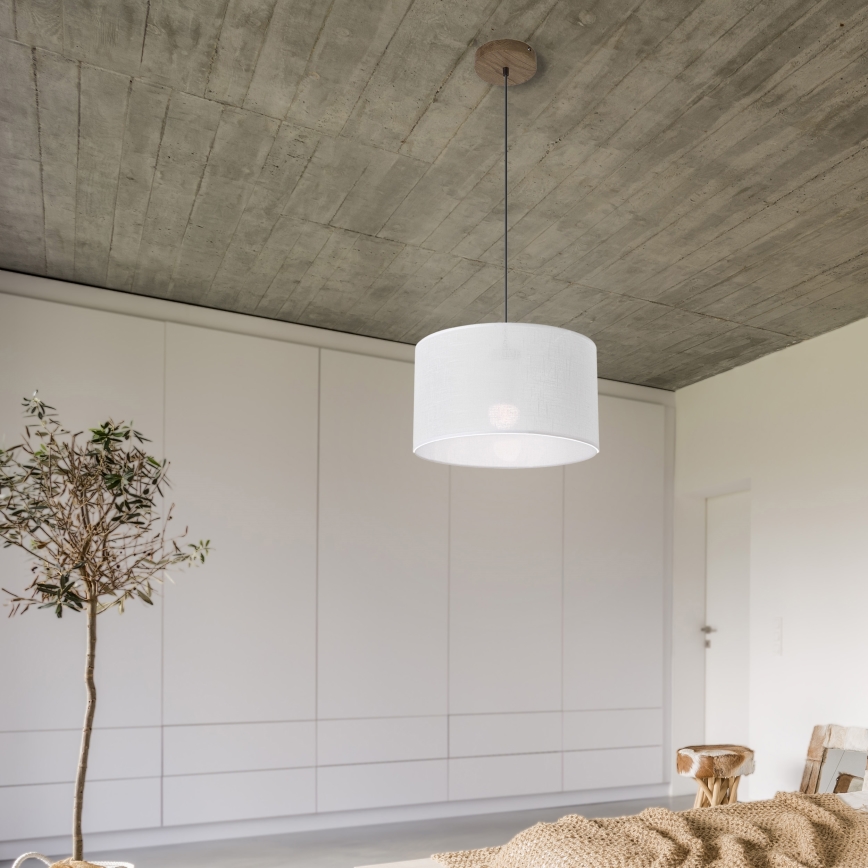 Brilagi - LED Loftlampe på wire ANTHONY 1xE27/60W/230V eg valnød/hvid