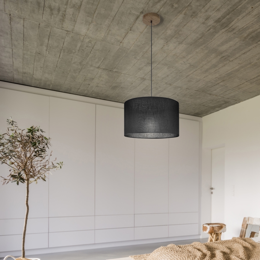 Brilagi - LED Loftlampe på kabel ANTHONY 1xE27/60W/230V eg valnød/sort