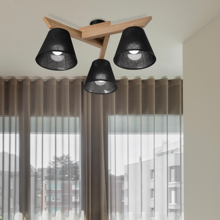 Brilagi - LED  Loftlampe ANTHONY 3xE14/40W/230V eg/sort
